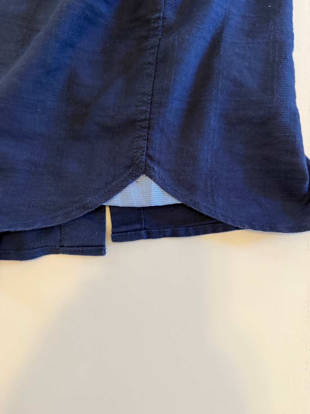 Tommy Bahama Men’s Long Sleeve Shirt – Size Large – Navy Blue – Linen Blend - Picture 12 of 15
